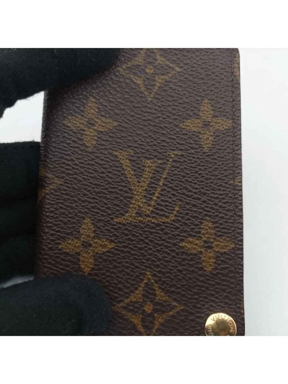 Louis Vuitton Porto Cartes Credit Pression Monogram Brown Canvas Card Holder